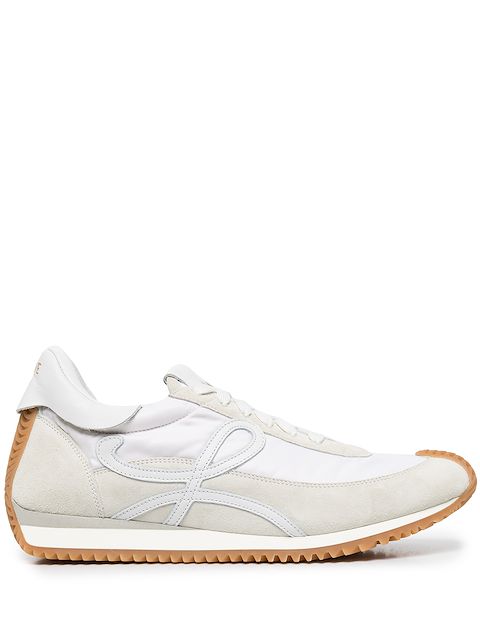 LOEWE Flow panelled leather trainers