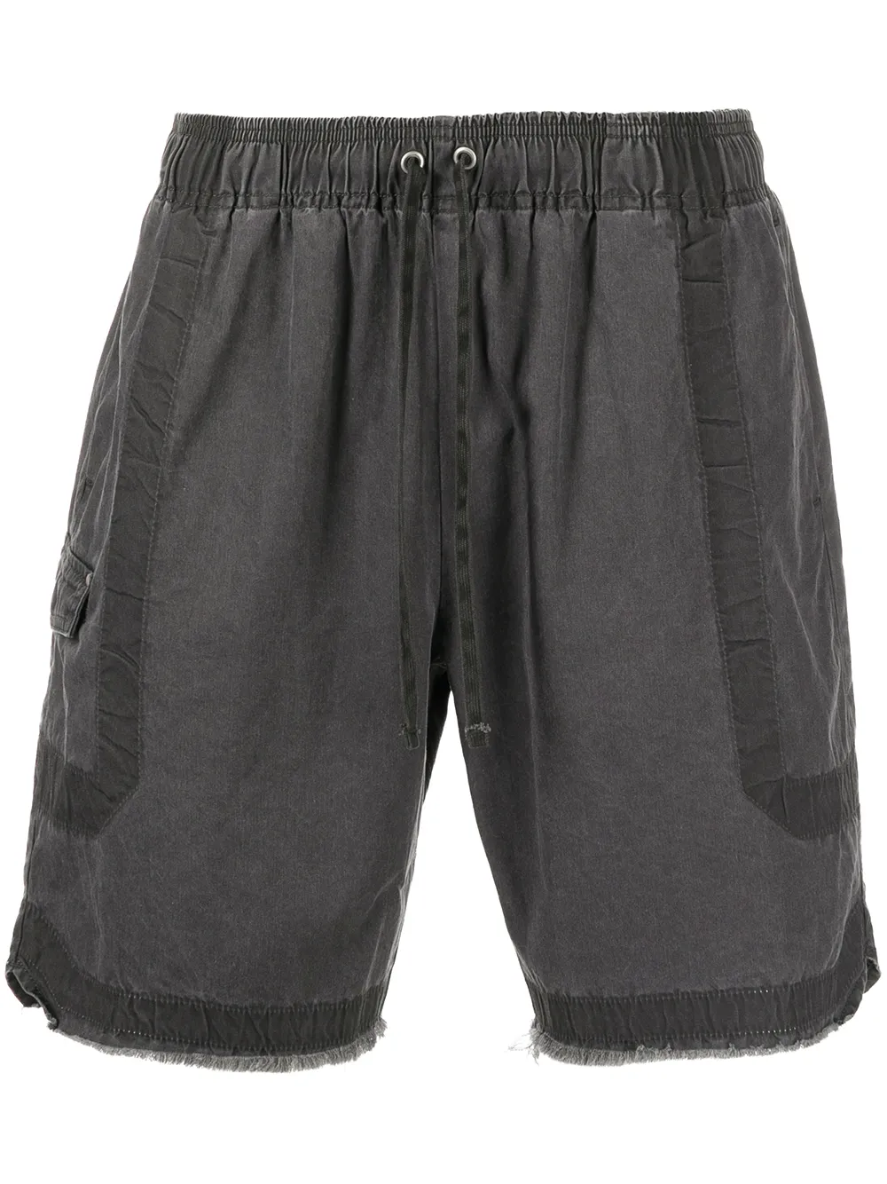 

John Elliott shorts cargo con cordones en la pretina - Negro