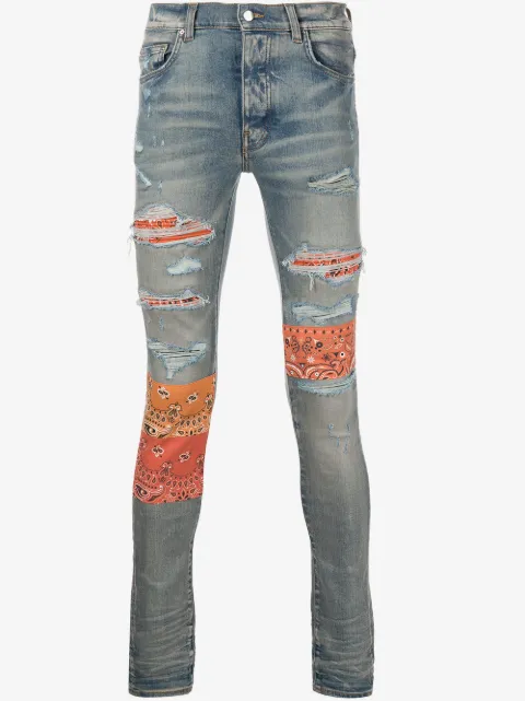 AMIRI skinny jeans Bandana Artpatch