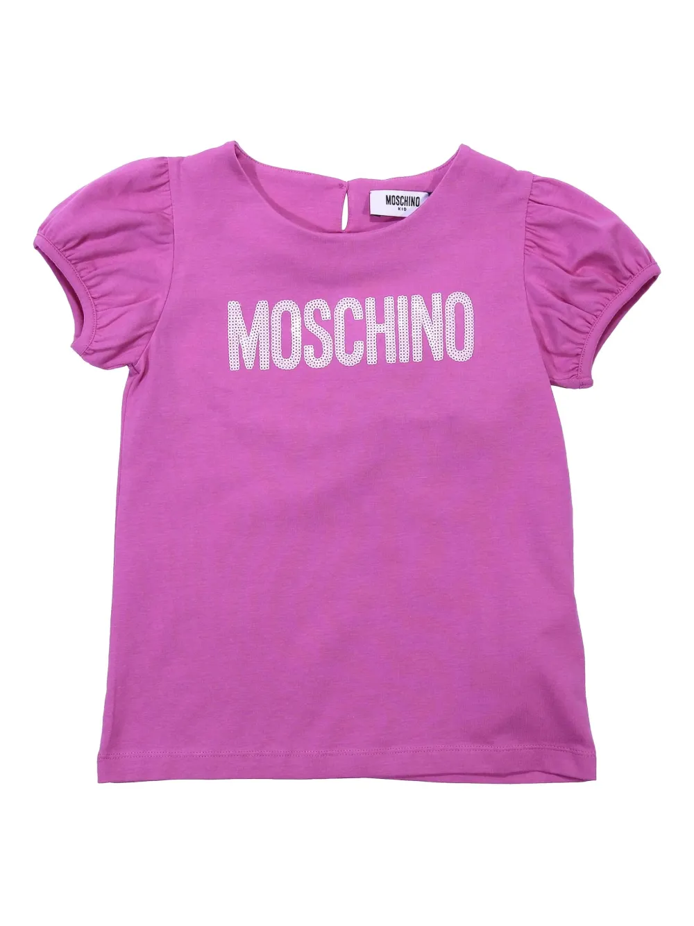 Moschino Kids T-shirt con maniche a palloncino - Viola