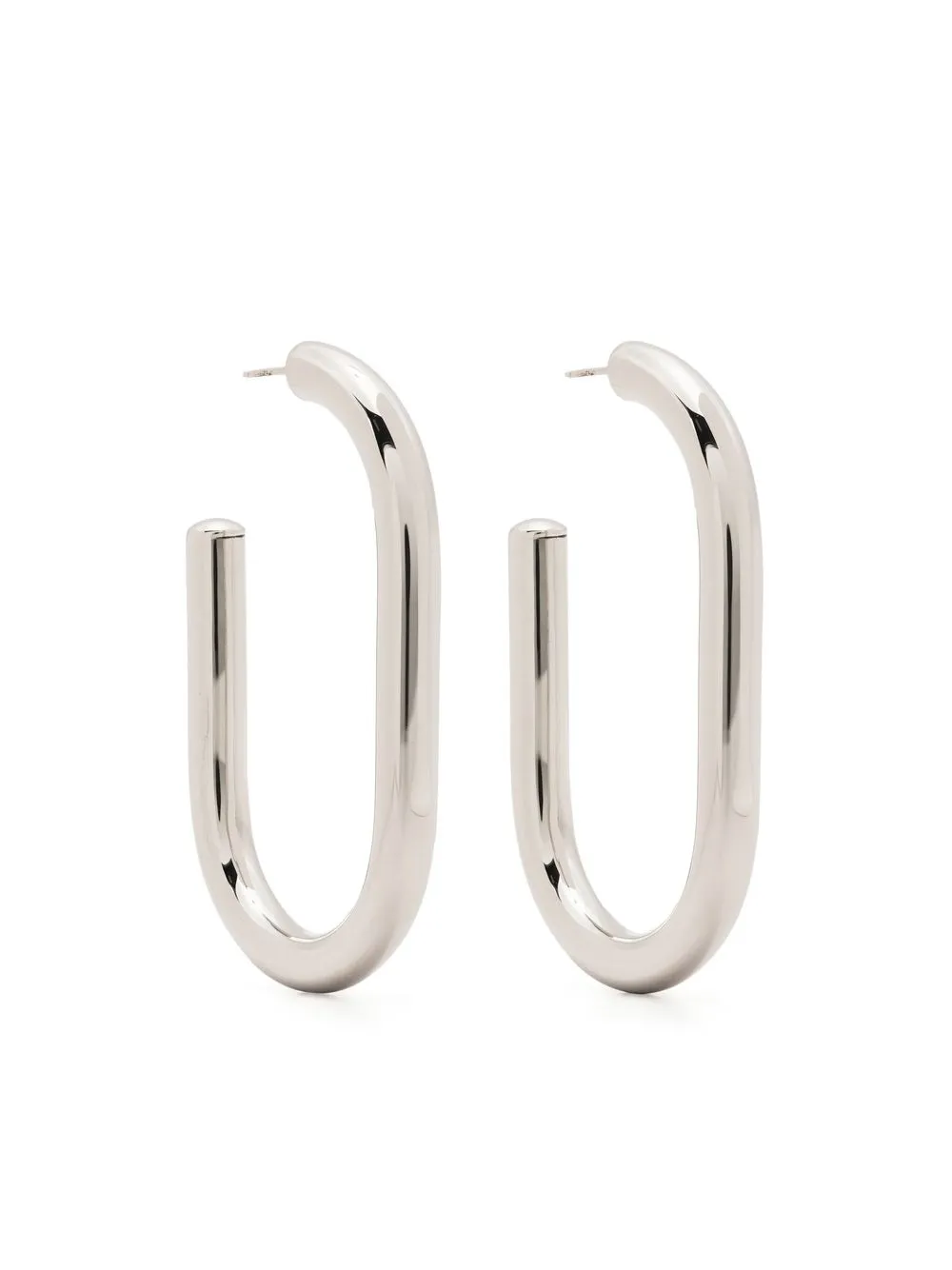 

Alexander McQueen oversized hoop earrings - Silver