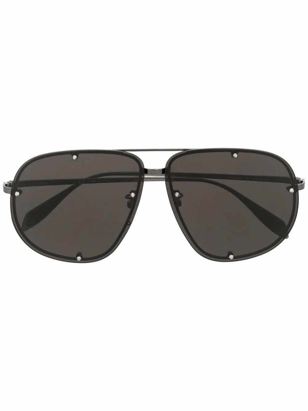 

Alexander McQueen Eyewear lentes de sol con armazón estilo piloto - Negro