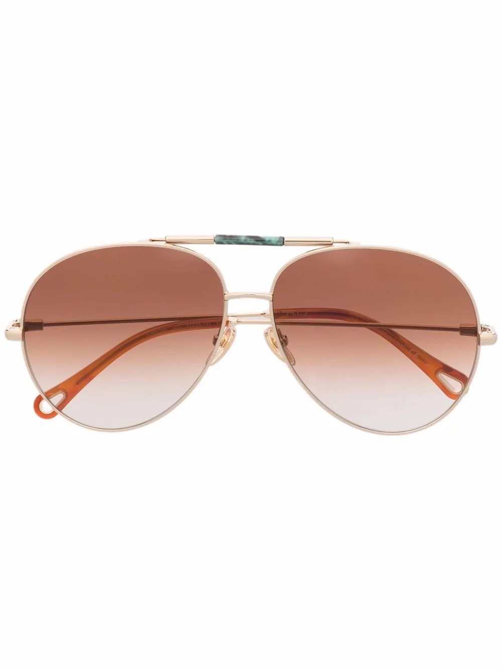 

Chloé Eyewear lentes de sol con armazón estilo piloto - Dorado