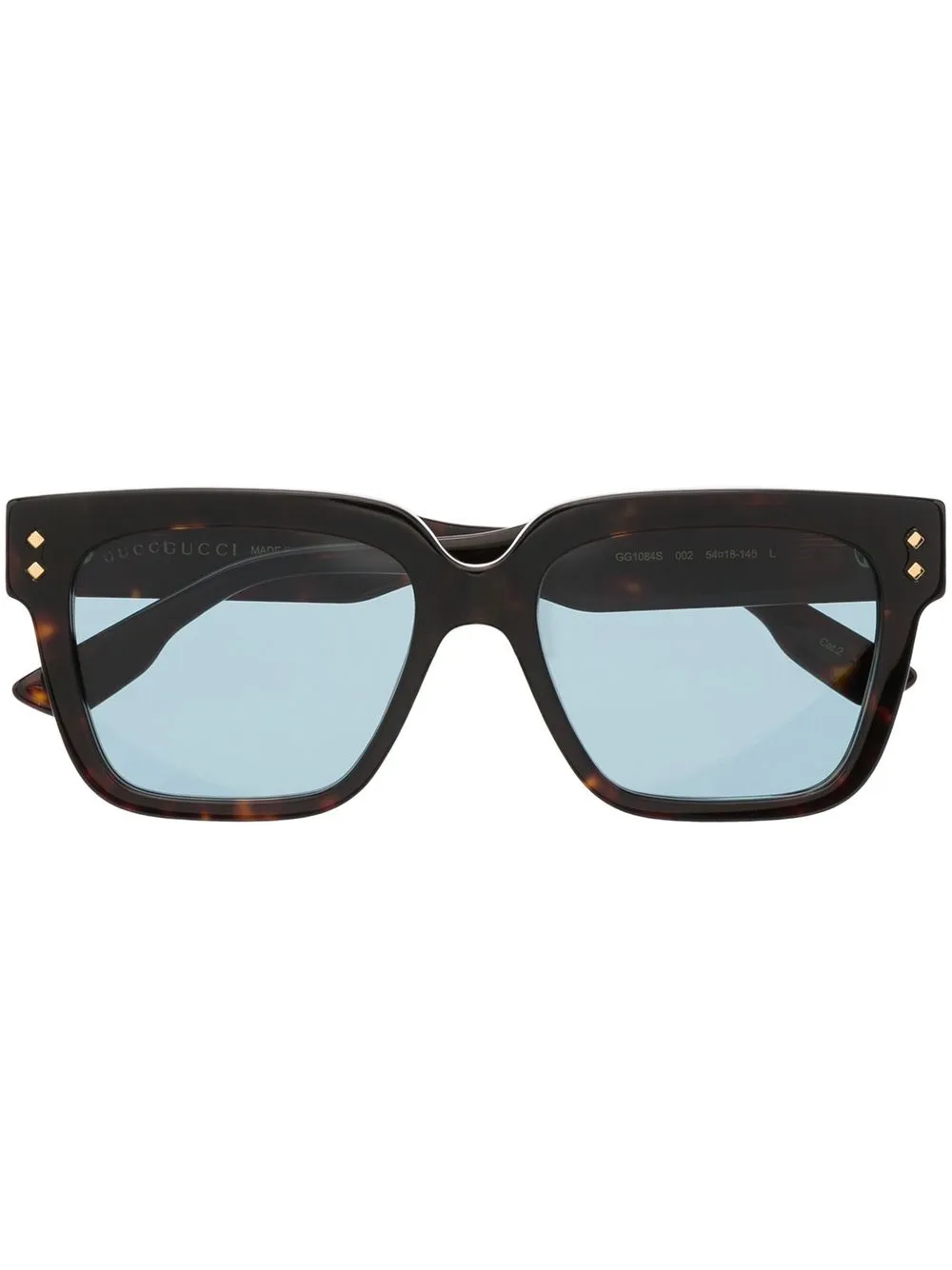 

Gucci Eyewear lentes de sol con armazón cuadrada estilo carey - Marrón