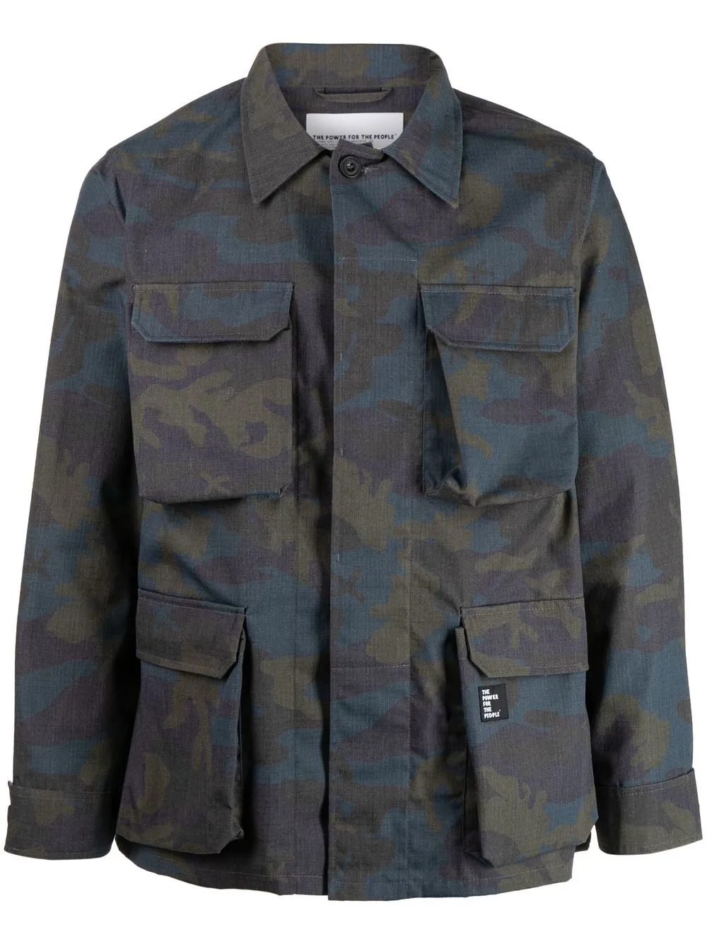 

The Power For The People camouflage-print military jacket - Multicolour