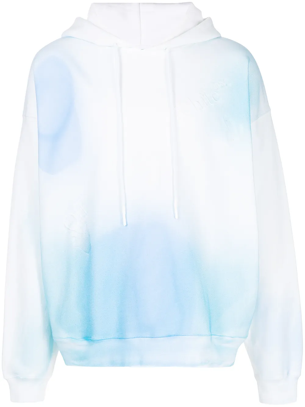 

Off-White hoodie con estampado tie-dye - Azul