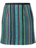 Marine Serre Terry Kitchen Towels mini skirt - Multicolour