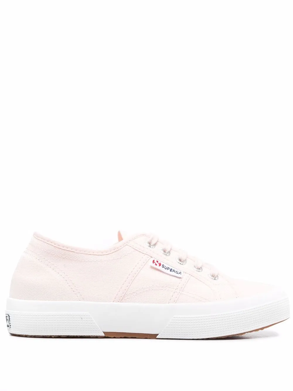 

Superga tenis bajos con logo - Rosado