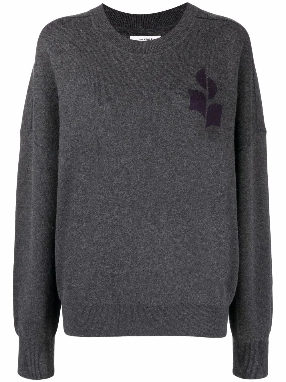 

Isabel Marant Étoile split-logo jumper - Grey