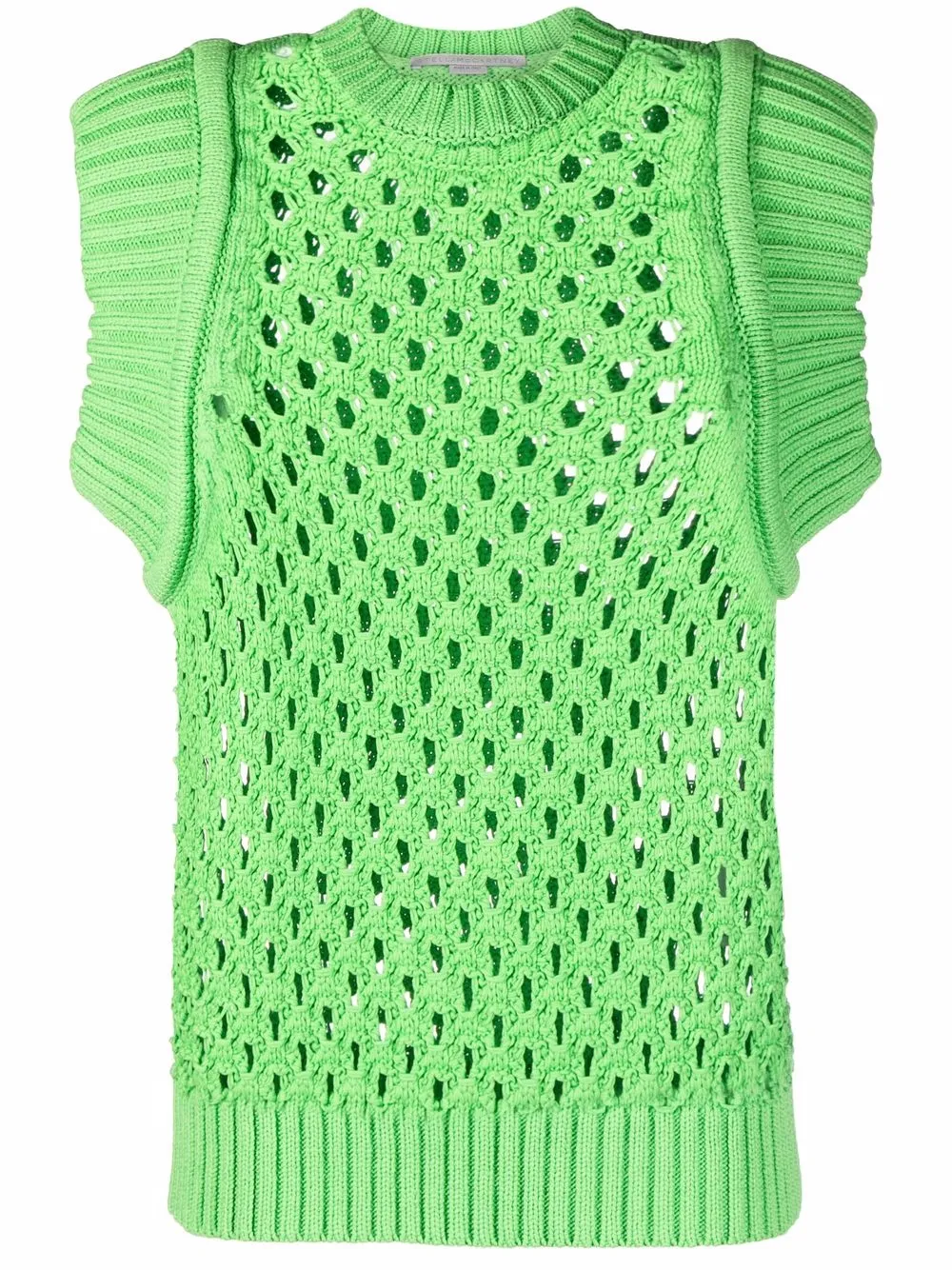 

Stella McCartney chaleco de crochet - Verde