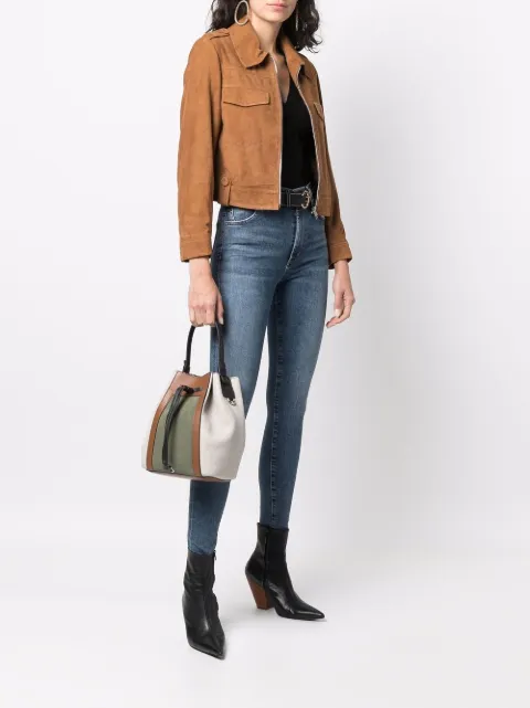 furla ribbon bucket bolsa