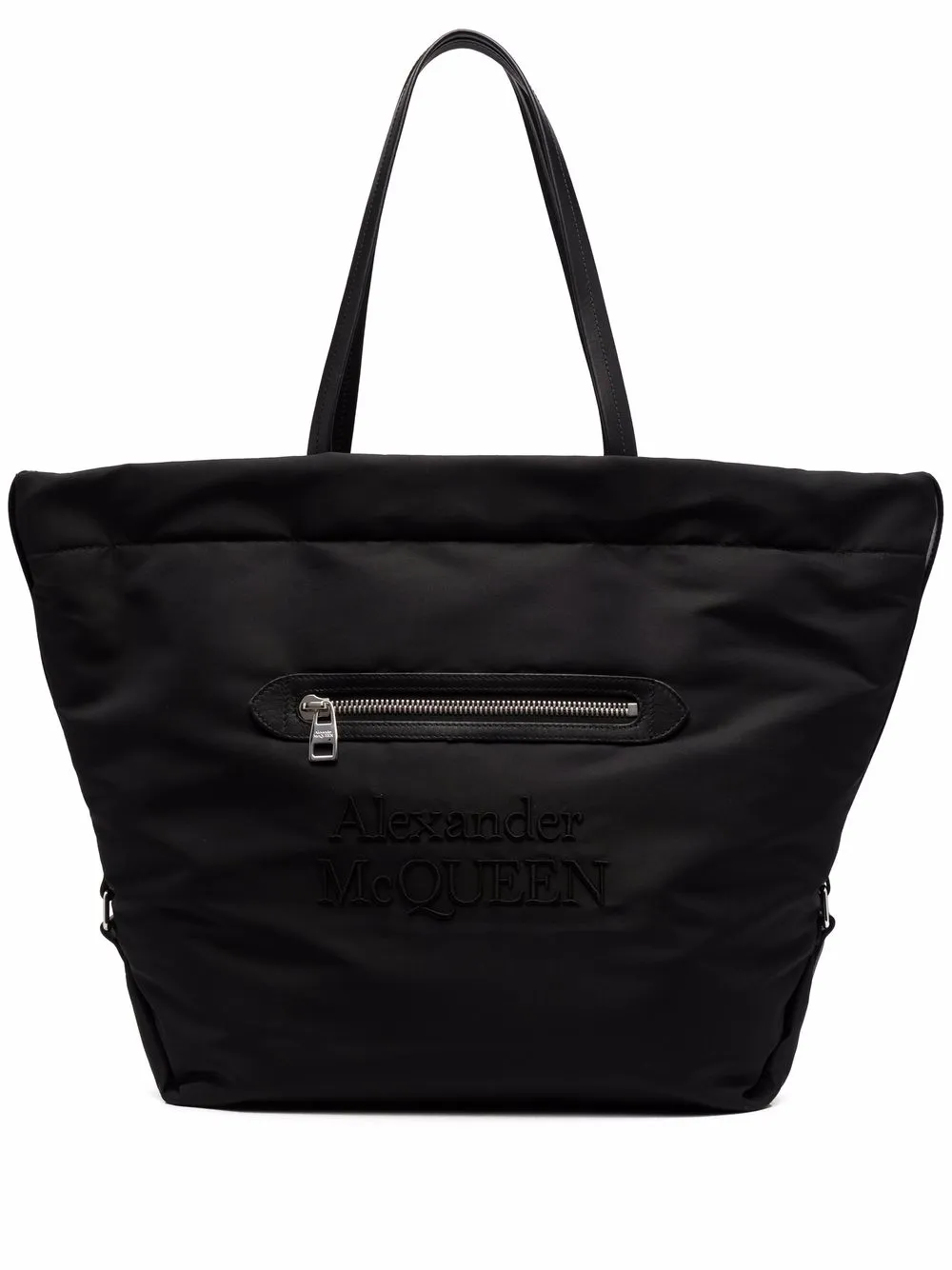 

Alexander McQueen bolsa de hombro con logo bordado - Negro