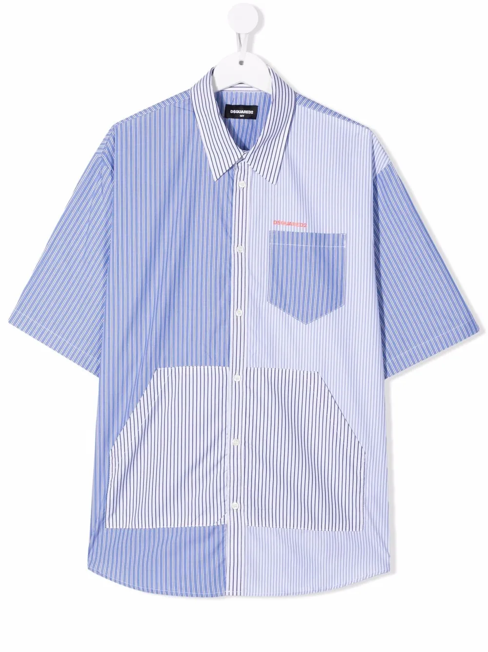 

Dsquared2 Kids camisa con motivo de rayas - Azul