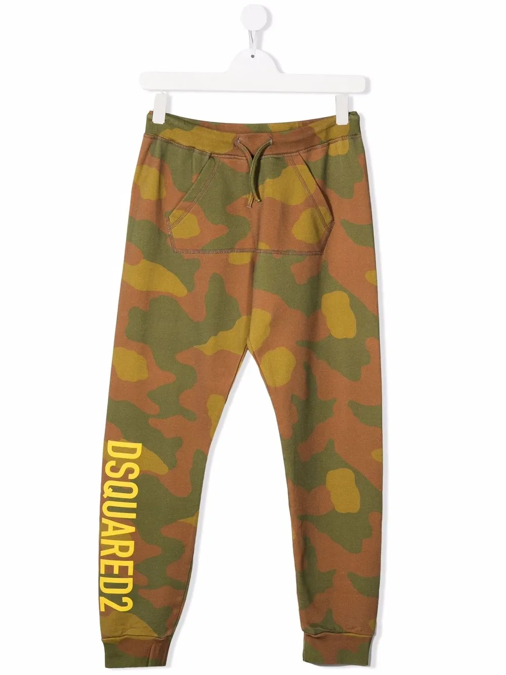 

Dsquared2 Kids TEEN logo-print straigt-leg trousers - Green