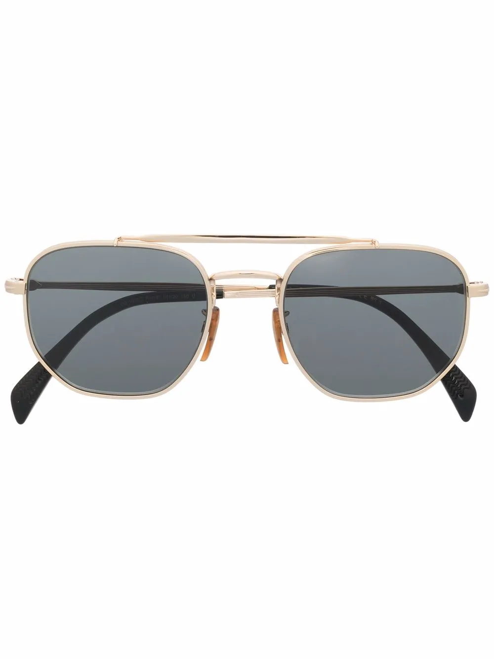 eyewear by david beckham pilot-frame sunglasses - gold