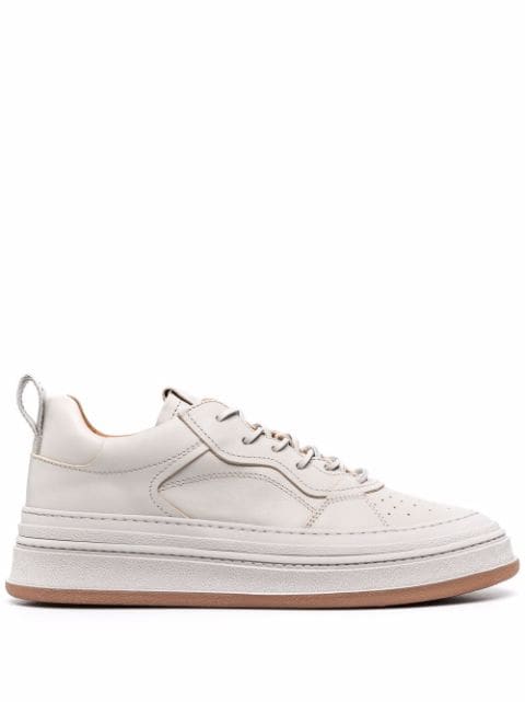 Buttero leather-panelled high-top sneakers