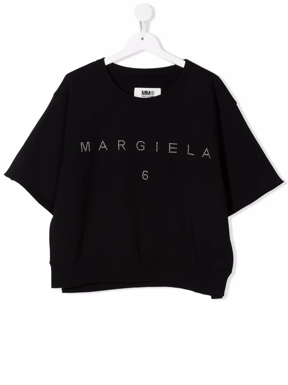 

MM6 Maison Margiela Kids TEEN studded-lgo T-shirt - Black