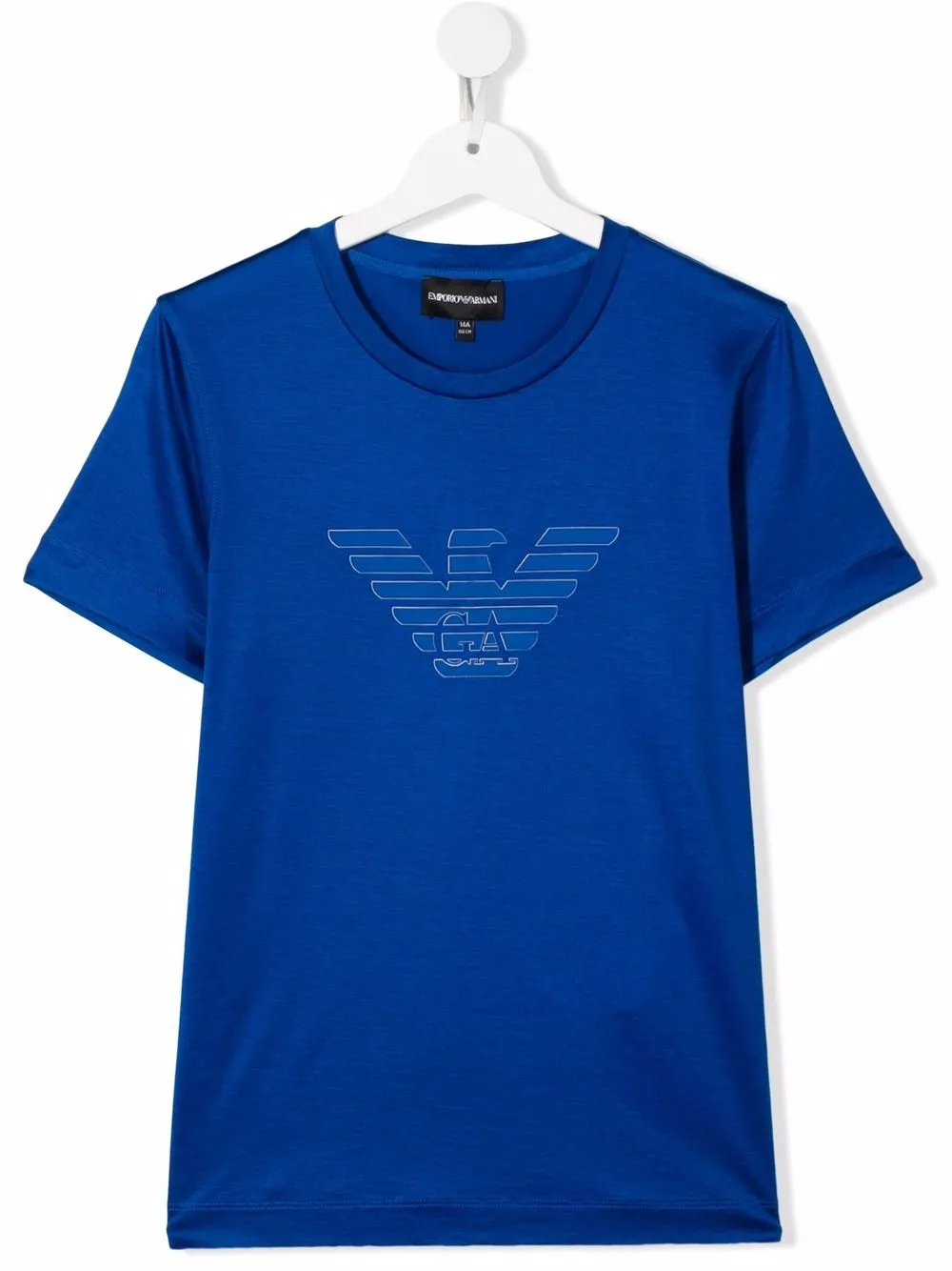 

Emporio Armani Kids playera con logo estampado - Azul