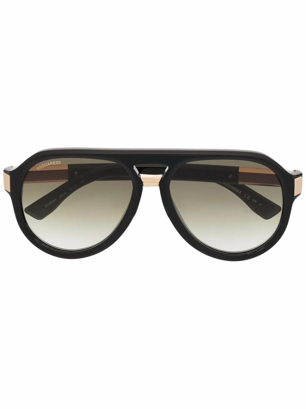 

Dsquared2 Eyewear lentes de sol con armazón redonda - Negro