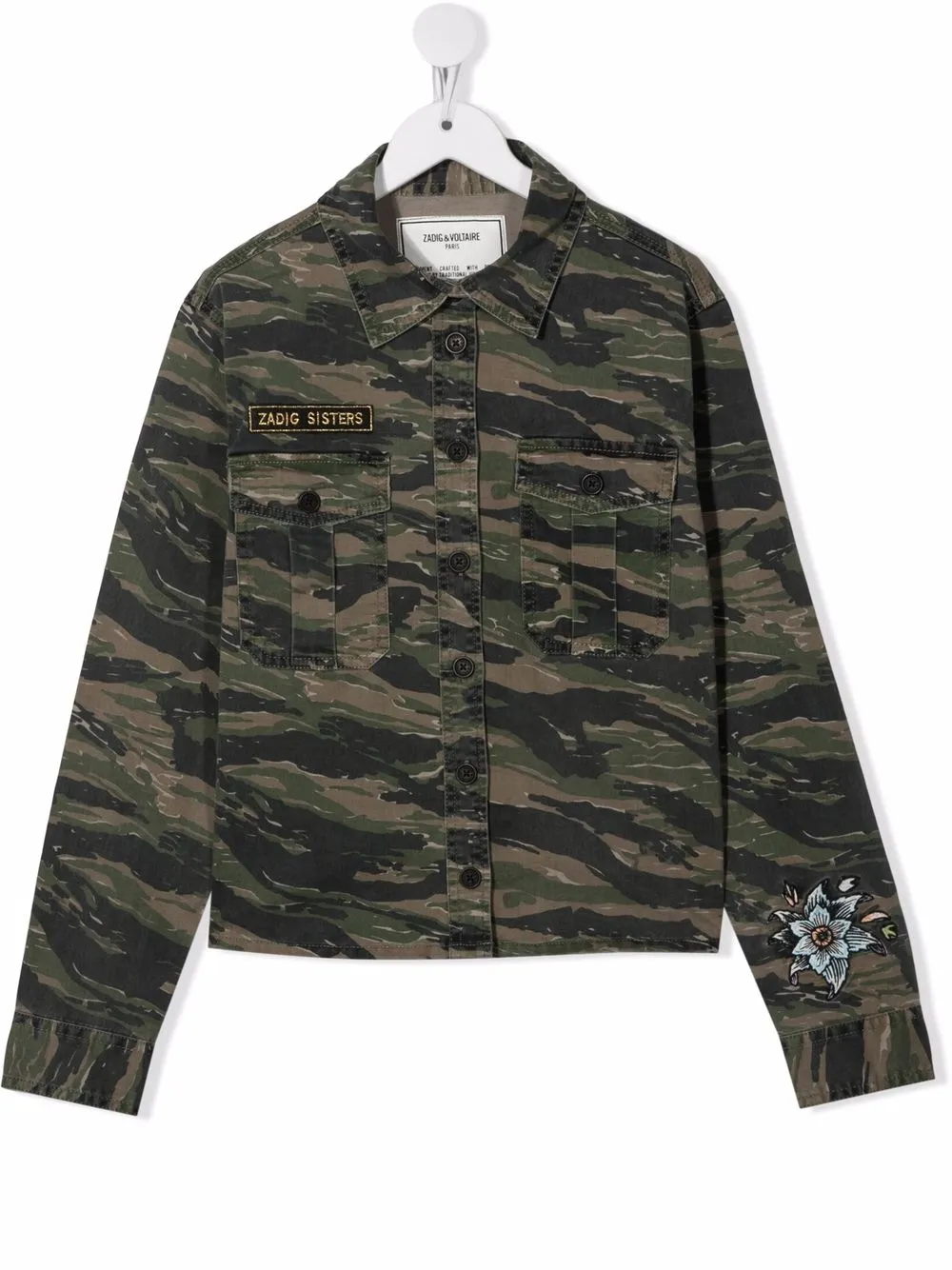 

Zadig & Voltaire Kids TEEN camouflage-print shirt - Green