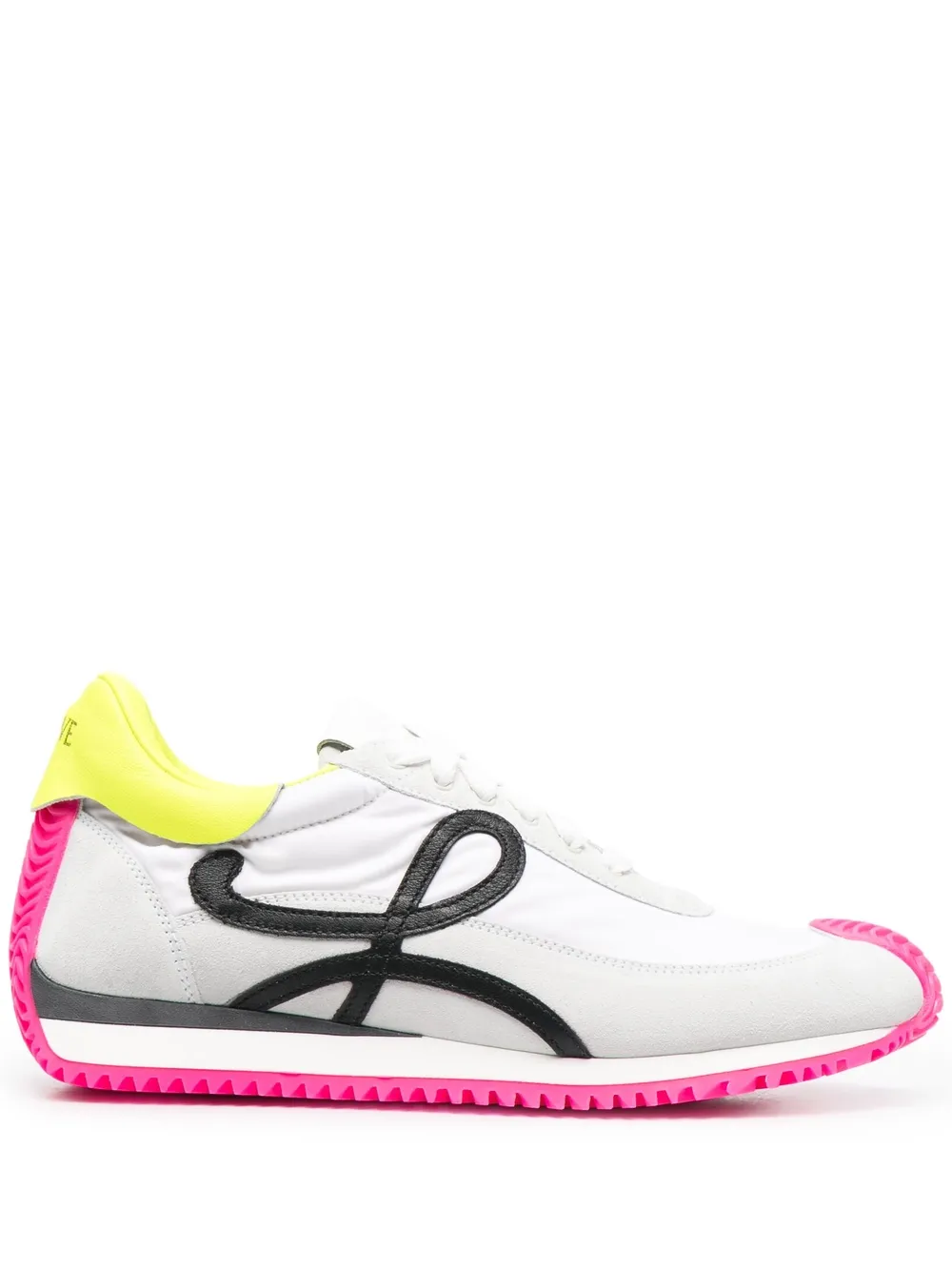 

LOEWE Flow runner low-top sneakers - 2788 soft white/neon yellowe