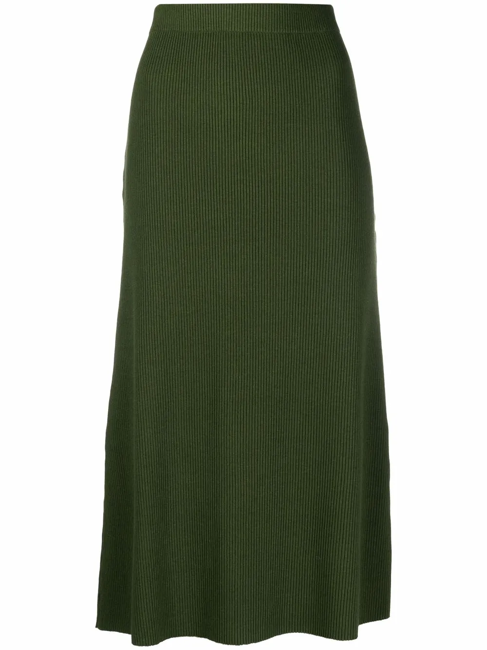 

Vince ribbed knitted skirt - Green