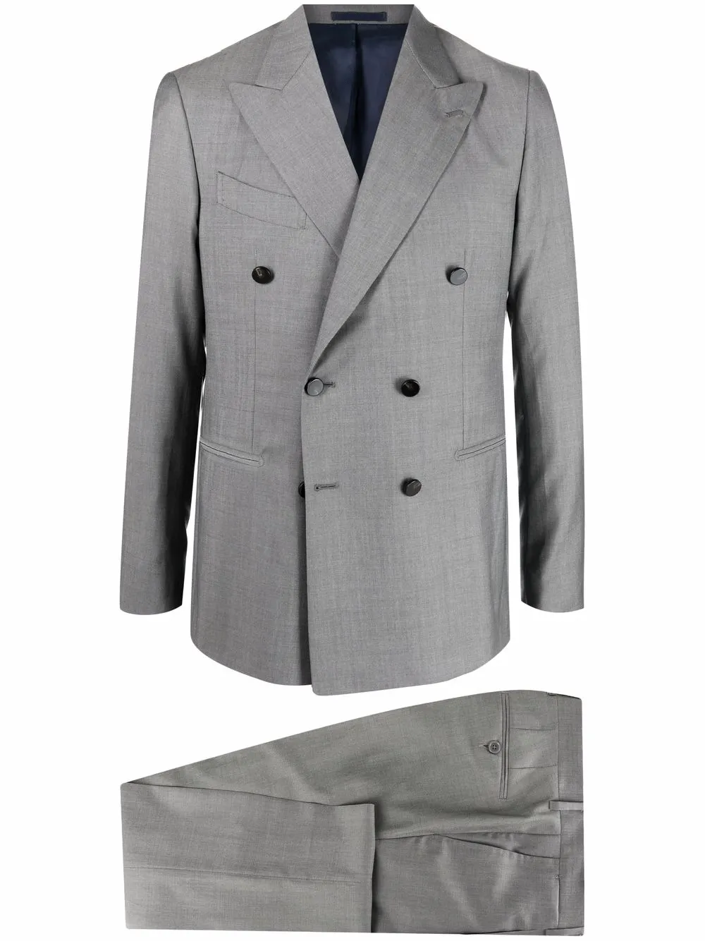 

D4.0 traje de dos piezas con doble botonadura - Gris