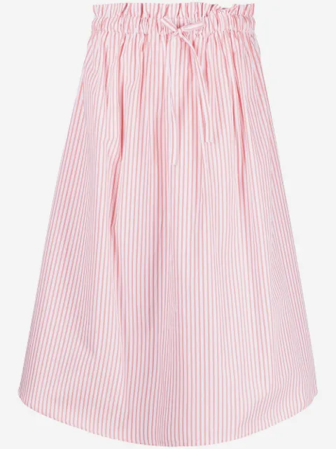 Woolrich striped poplin skirt