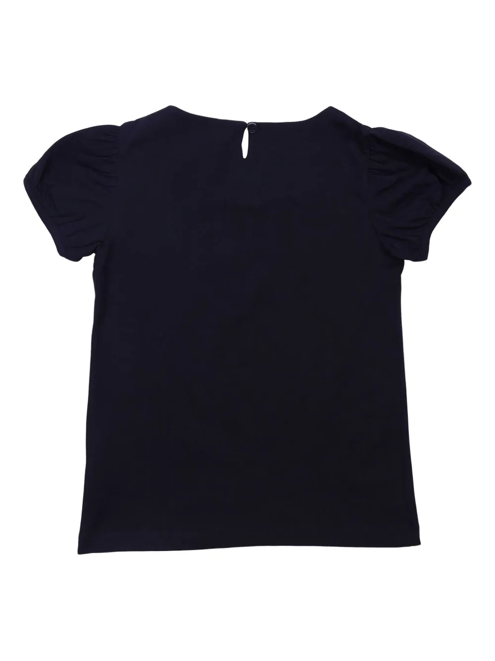 Moschino Kids Top met pofmouwen Blauw