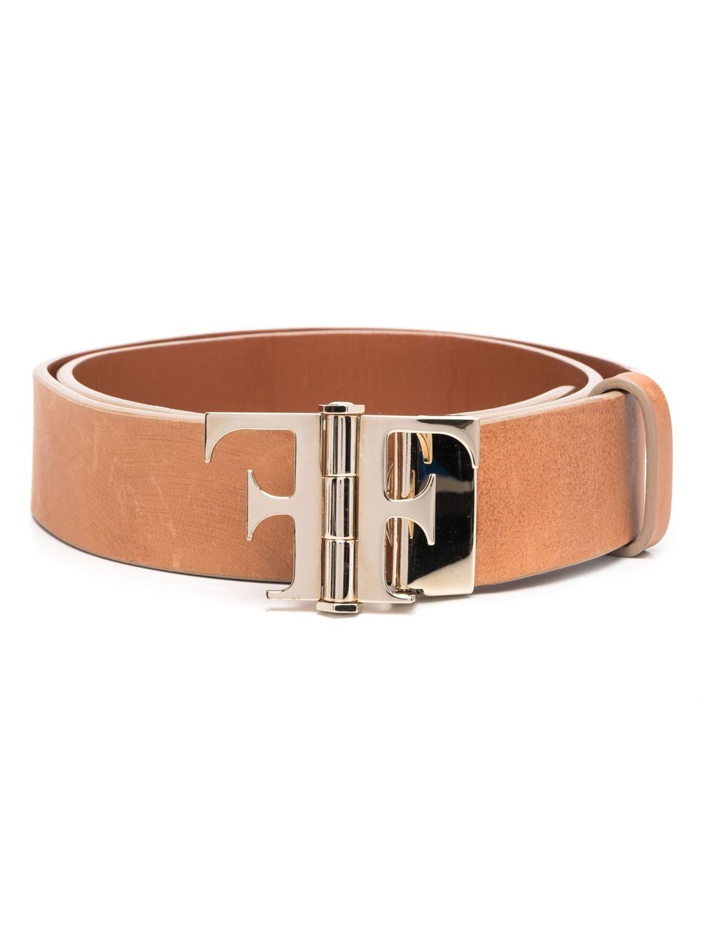 Pre-owned Gianfranco Ferre 1990s Logo-buckle Belt In Brown | ModeSens