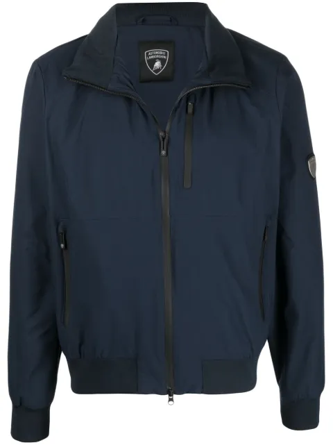 Automobili Lamborghini logo-patch zip-front jacket