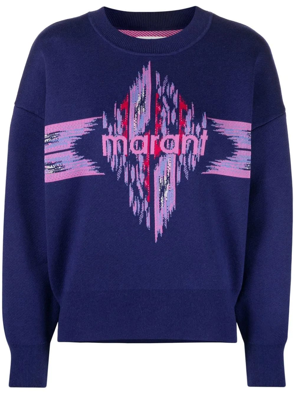 

Isabel Marant Étoile logo-intarsia jumper - Blue