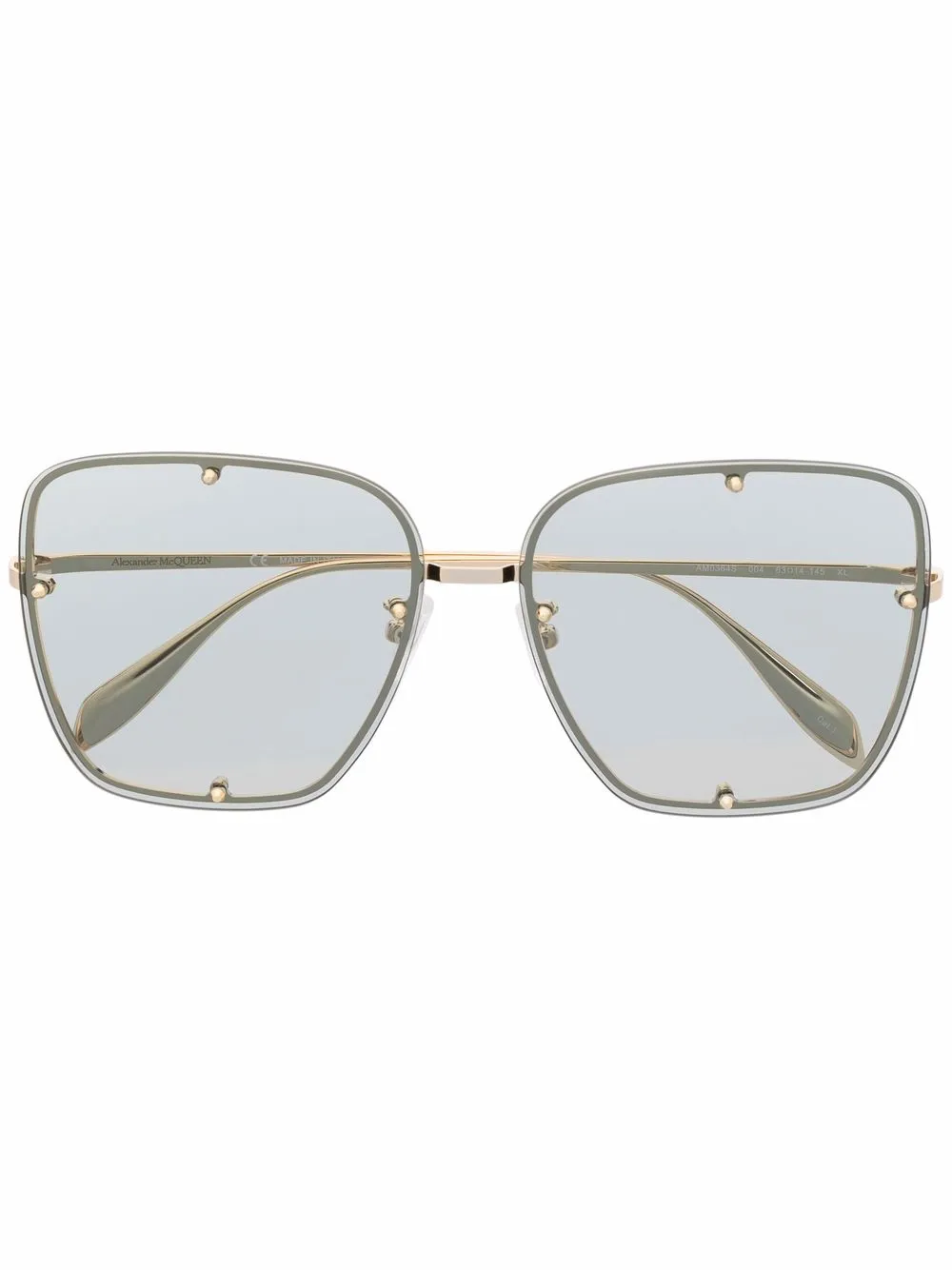 

Alexander McQueen tinted oversize-frame sunglasses - Gold