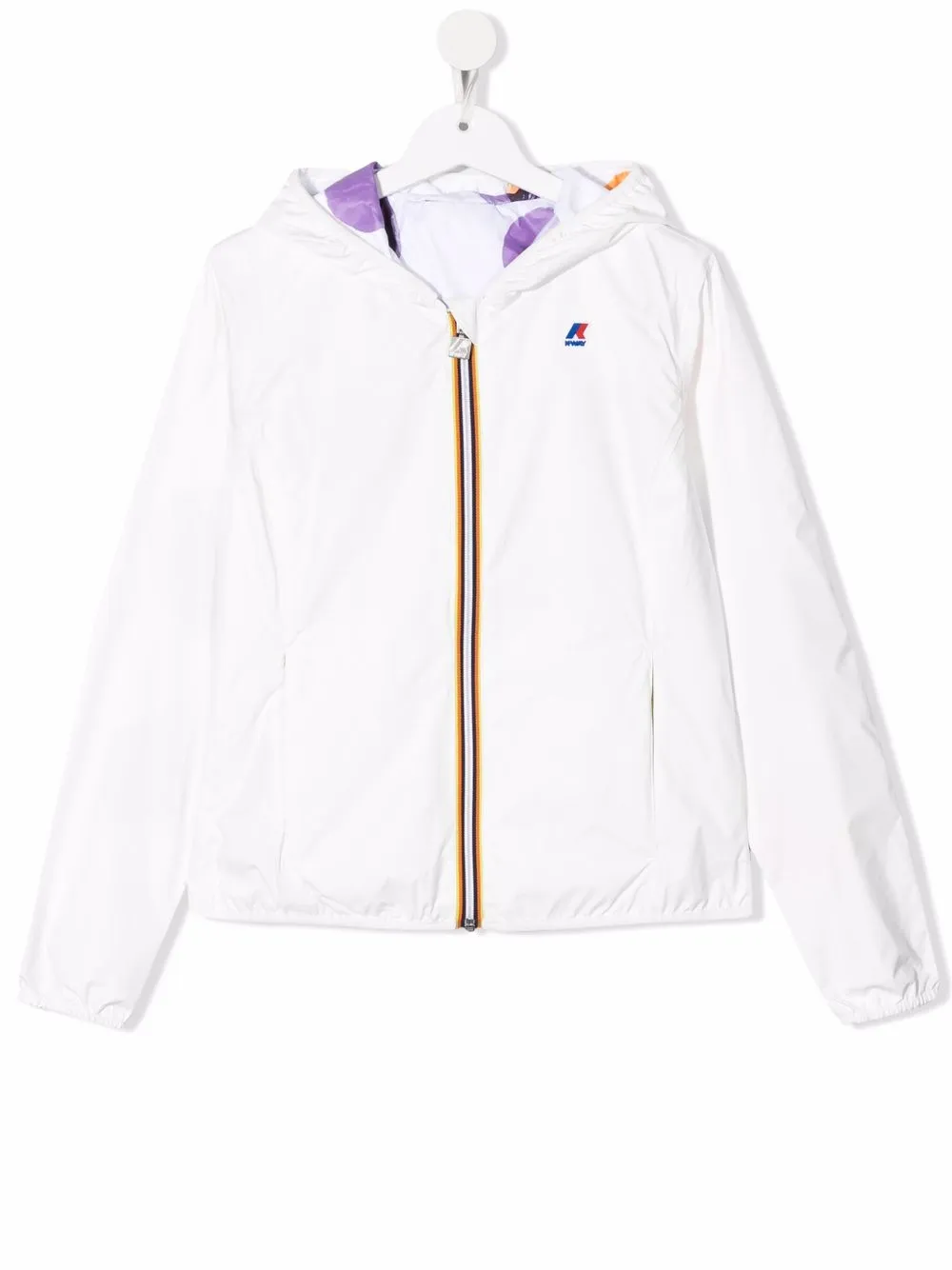 

K Way Kids TEEN polka dot-print reversible jacket - White