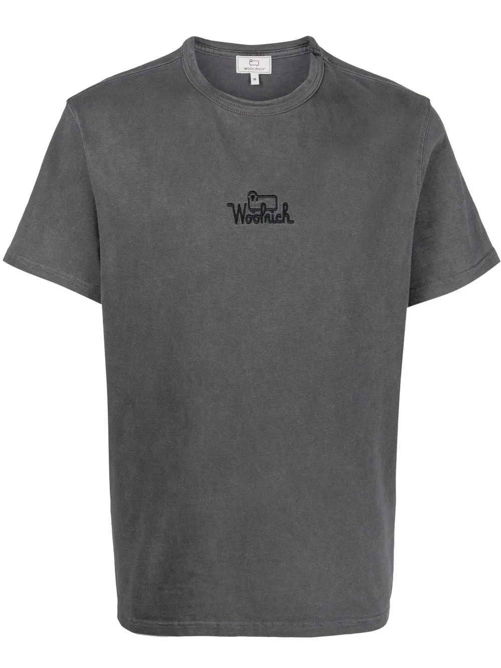 

Woolrich playera con logo bordado - Gris