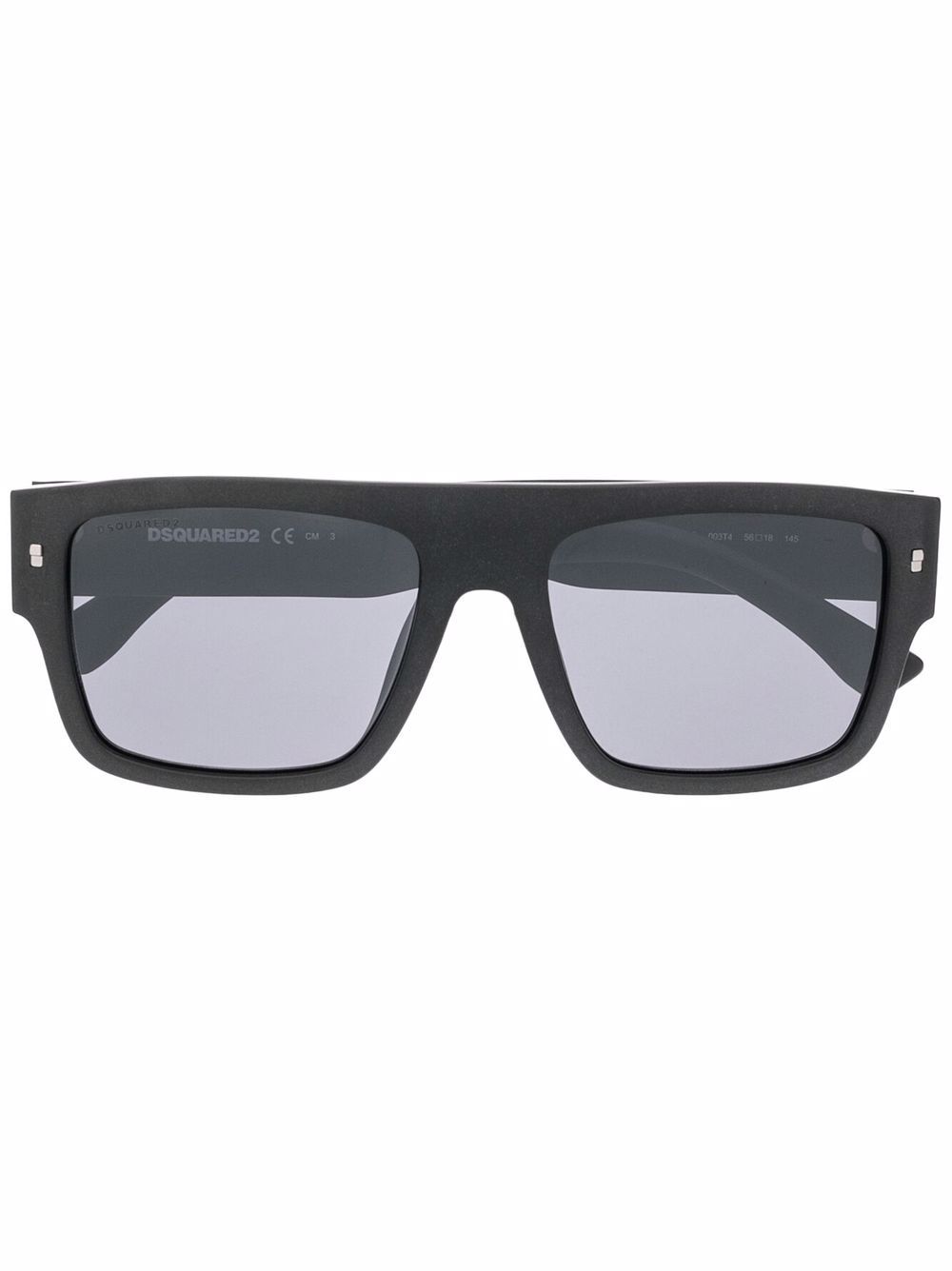 DSQUARED2 EYEWEAR debossed-logo sunglasses - Black