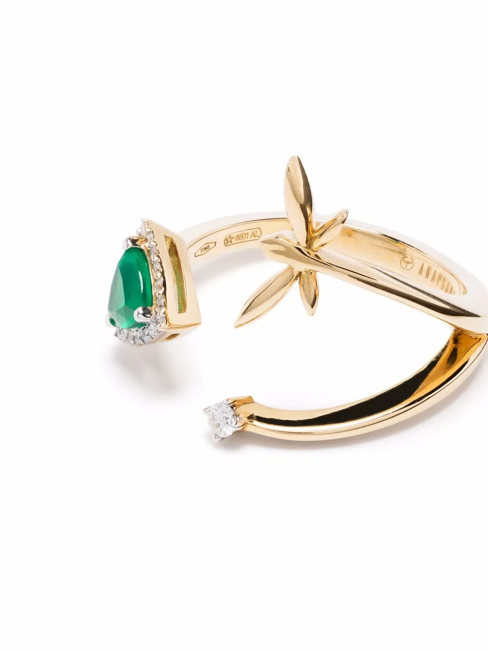  Anapsara 18kt Gelbgoldring Mit Diamanten 