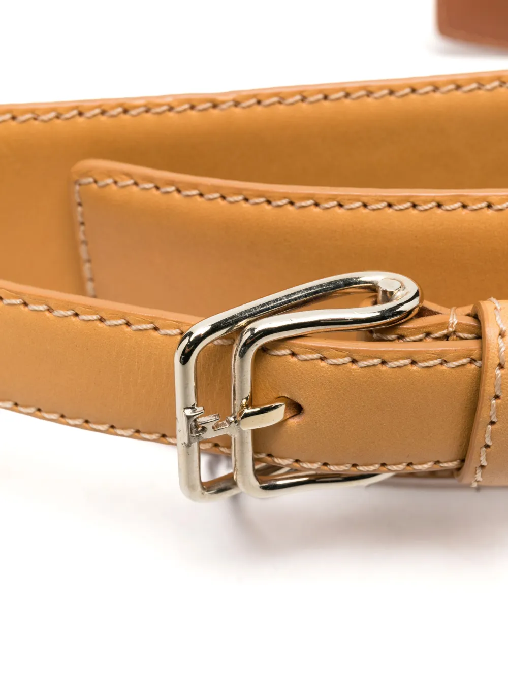 Gianfranco Ferré Pre-owned 1990s Leather Belt in Brown, view 2