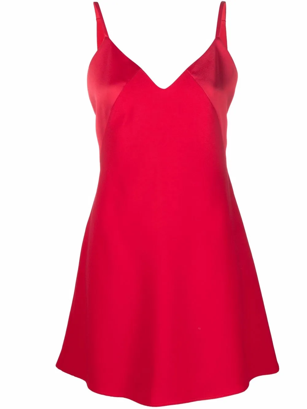 

costume national contemporary vestido con cuello en V - Rojo