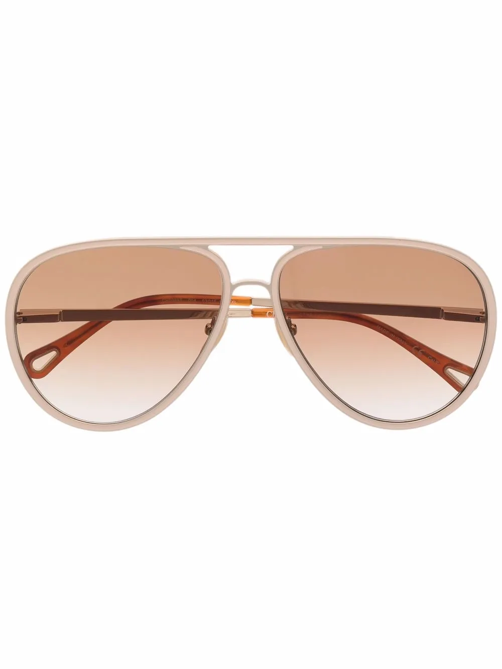 

Chloé Eyewear lentes de sol Vitto con armazón estilo piloto - Dorado