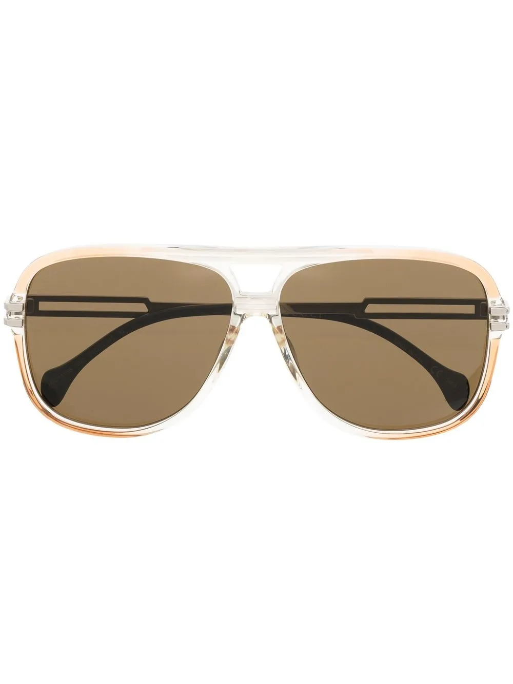 

Gucci Eyewear transparent pilot-frame sunglasses - Silver