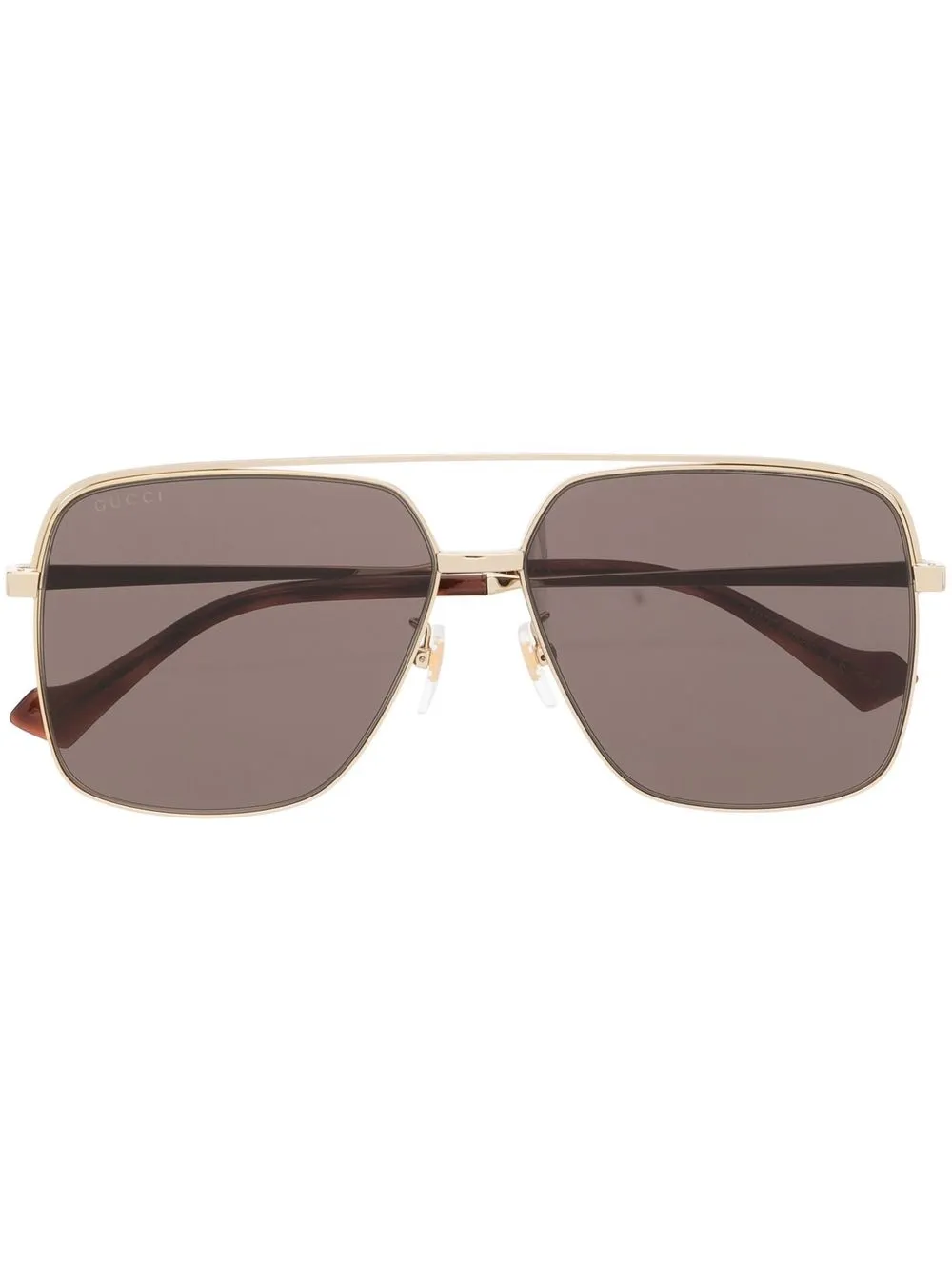 

Gucci Eyewear lentes de sol con armazón cuadrada - Dorado