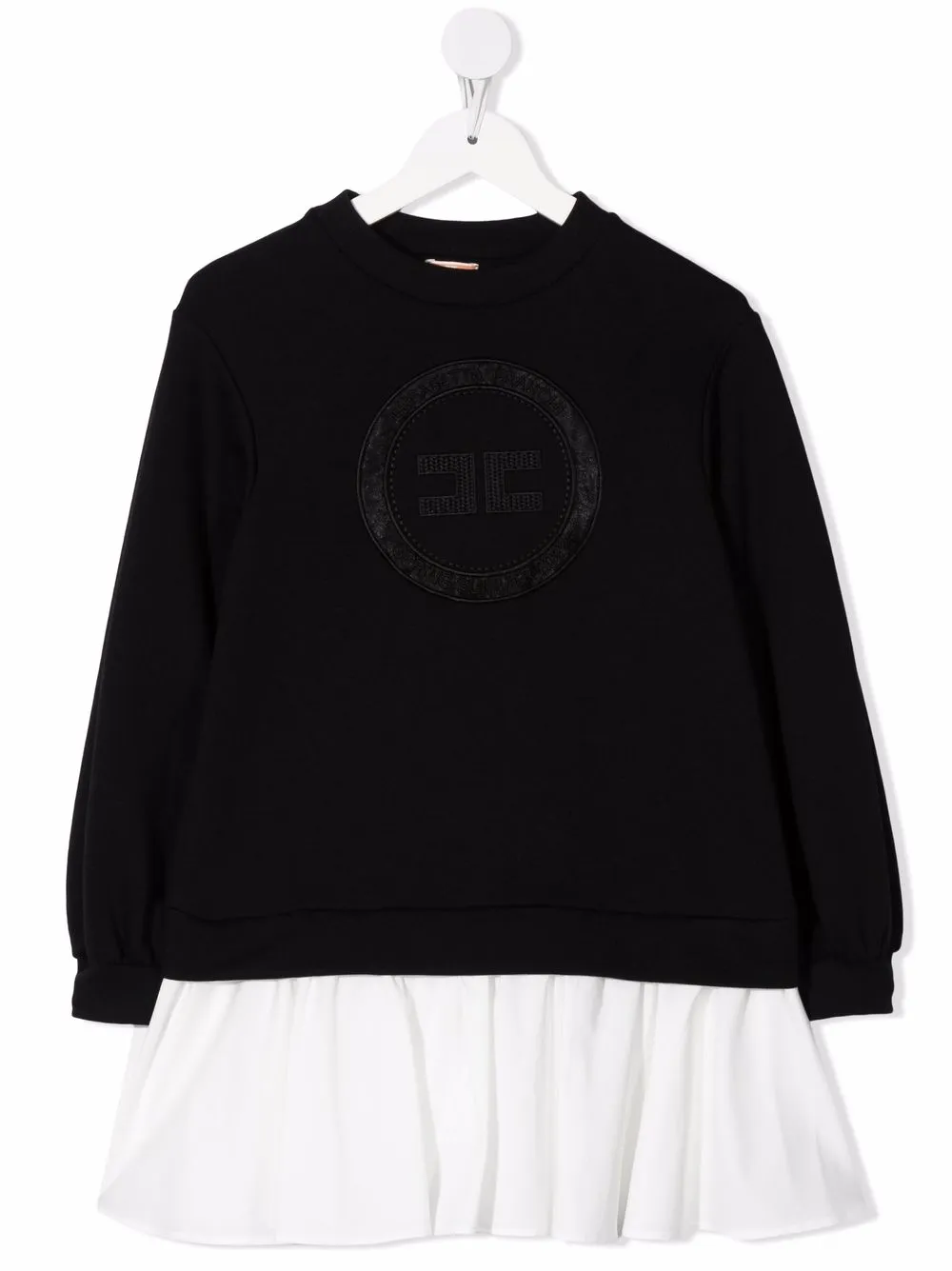 

Elisabetta Franchi La Mia Bambina vestido con logo bordado - Negro