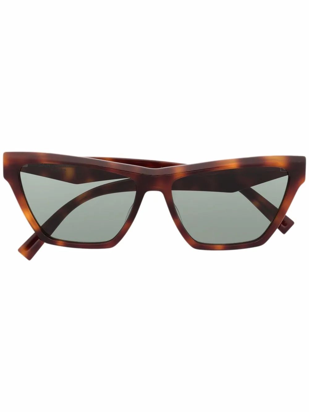 

Saint Laurent Eyewear lentes con armazón cat eye estilo carey - Marrón