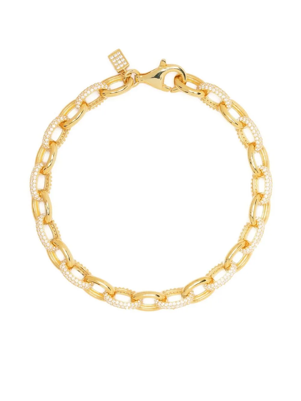 

NUMBERING pulsera de cadena Pave con diamantes - Dorado