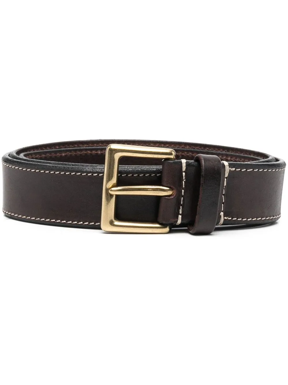 

Gianfranco Ferré Pre-Owned 1990s contrast-stitch belt - Brown