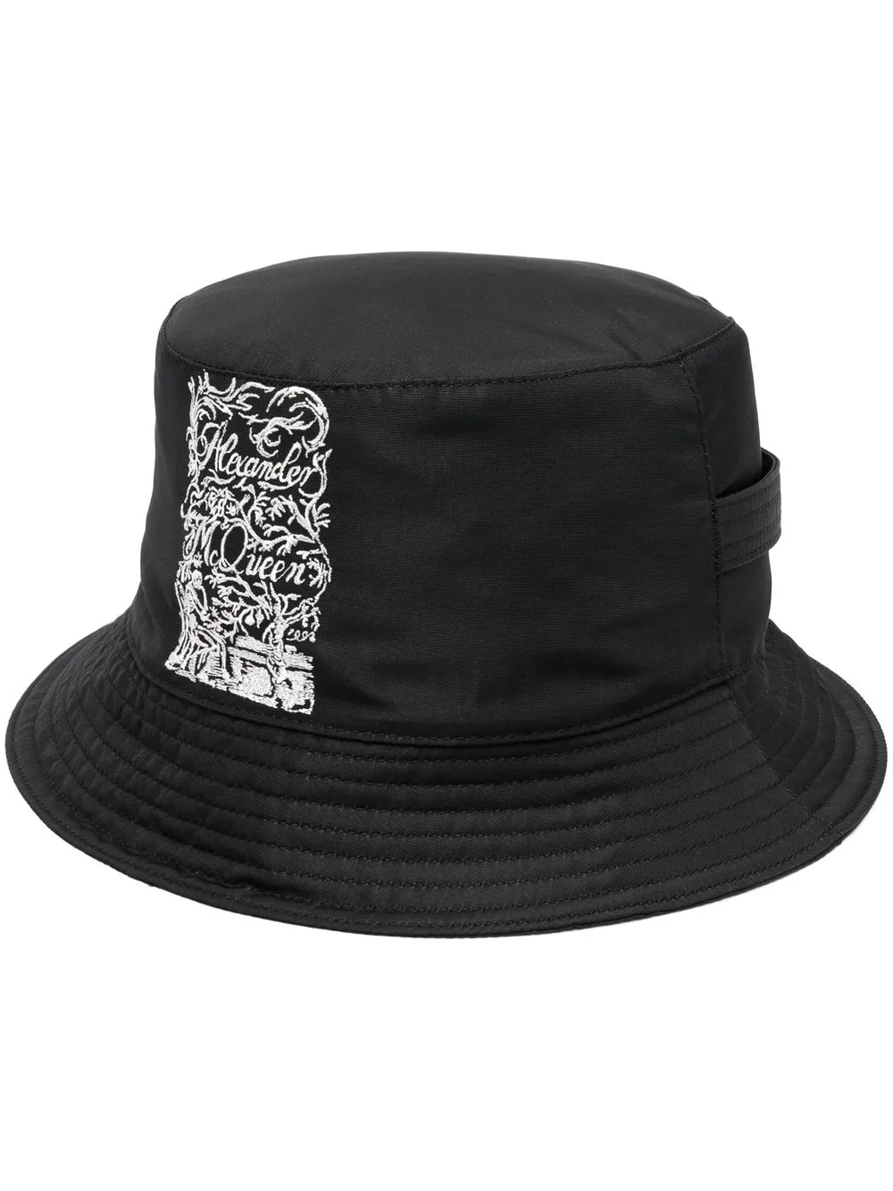 

Alexander McQueen gorro de pescador con logo bordado - Negro