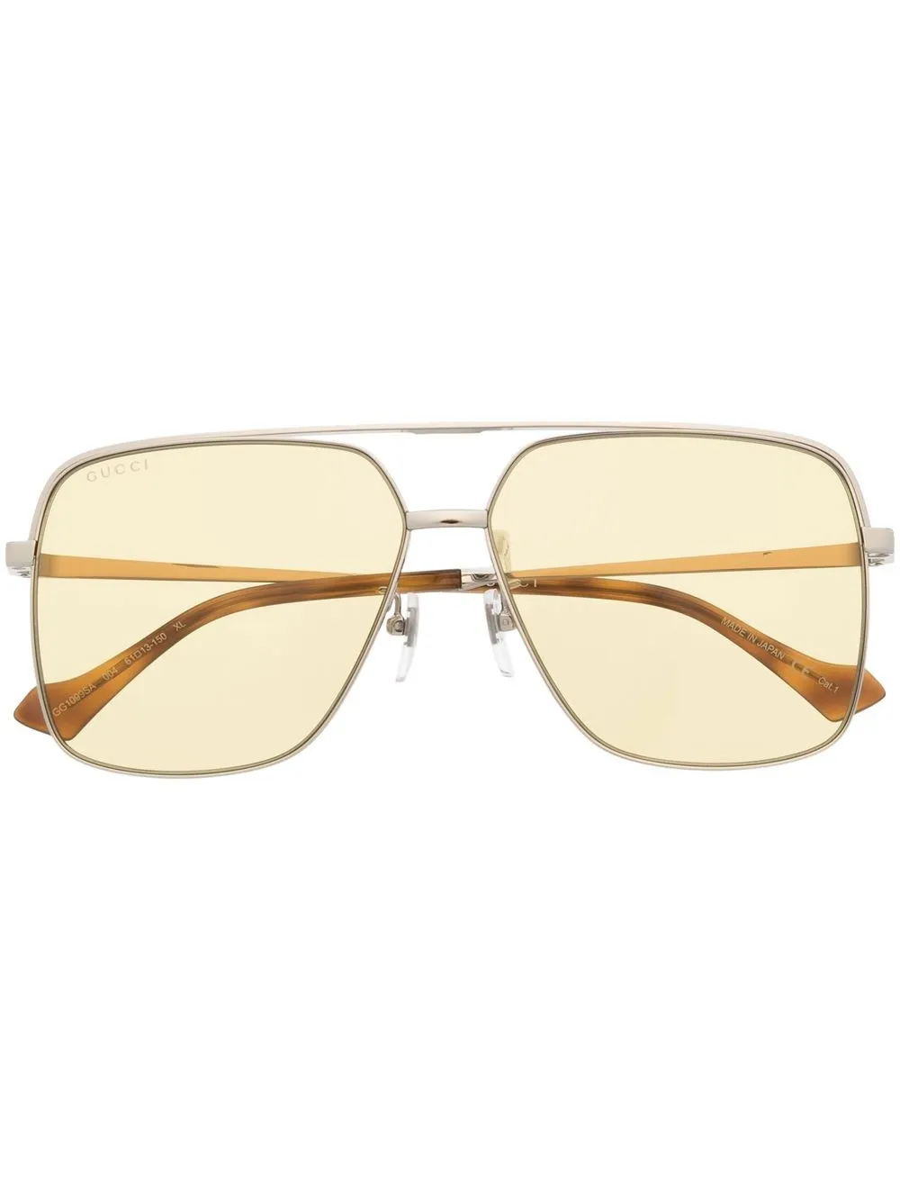 

Gucci Eyewear pilot-frame tinted sunglasses - Silver