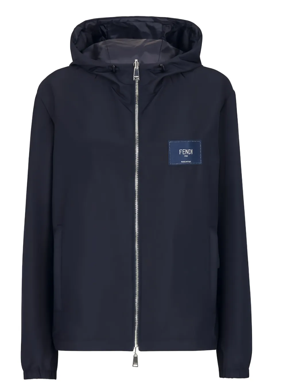 【関税&送料込】Fendi Giacca A Vento Con Cappuccio Fendi Men's Grey Pull-out Hood Oversized Wind Breaker Jacket