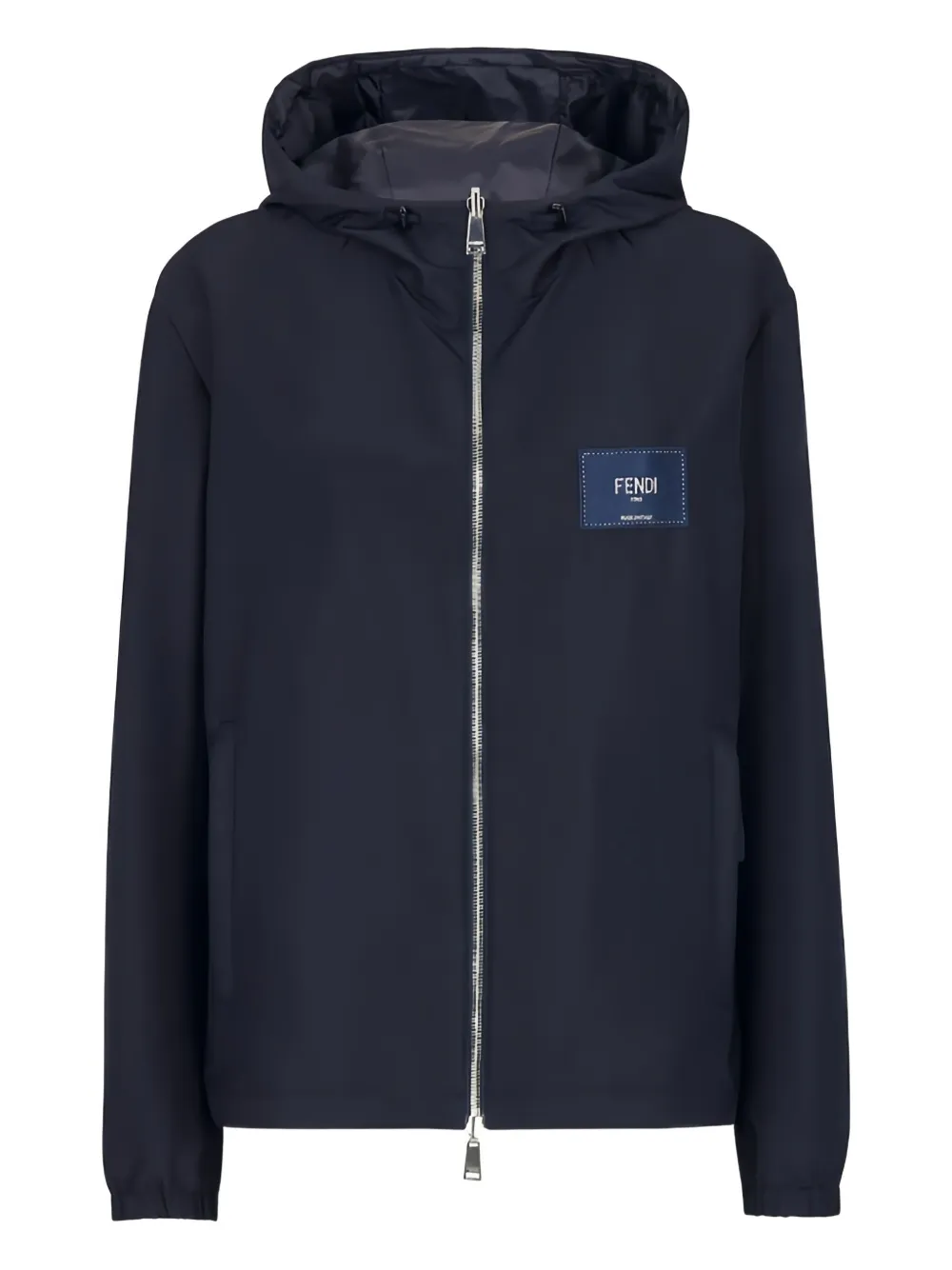 FENDI Giacca Reversibile Con Logo | Blu | FARFETCH IT